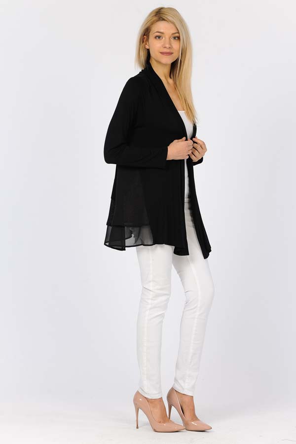 Copy of 95% Rayon & 5% Spandex Cardigan - Natural